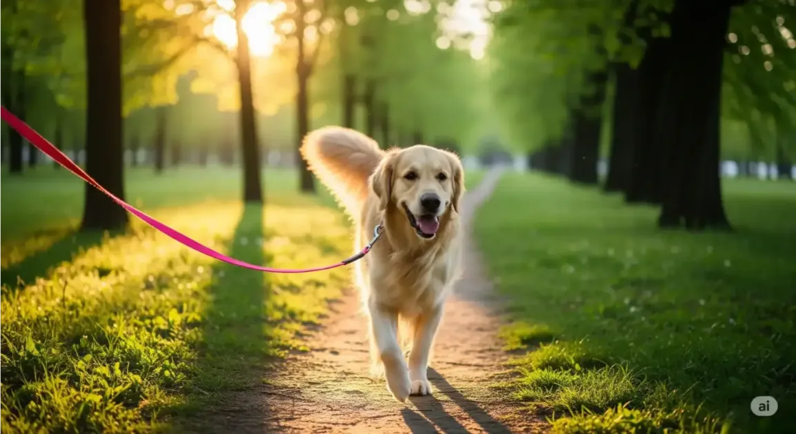 Dog walking routine for new pet owner guide.