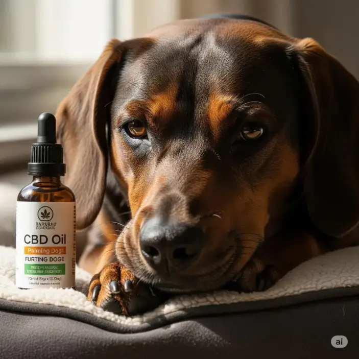 CBD Oil for Anxiety Relief and an old dog