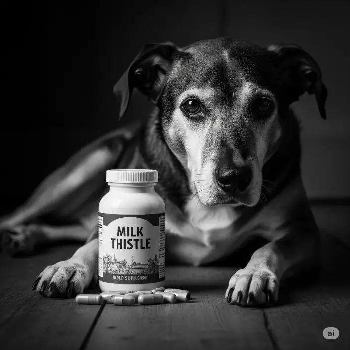 Milk Thistle for Liver Support and a dog