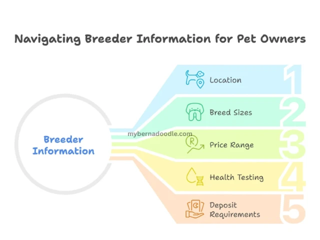An infographic about bernedoodle breeders