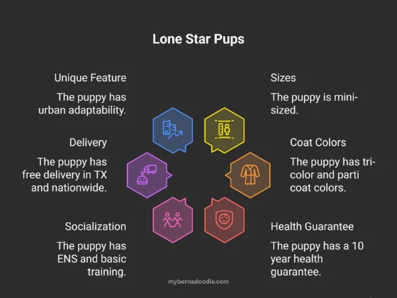 Infographic about 4th bernedoodle breeder in Texas