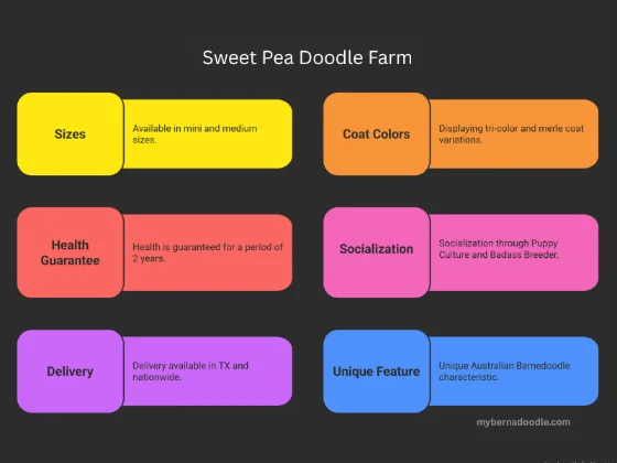 Infographic about 9th bernedoodle breeder in Texas