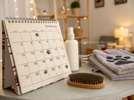 Grooming Schedule for bernedoodle