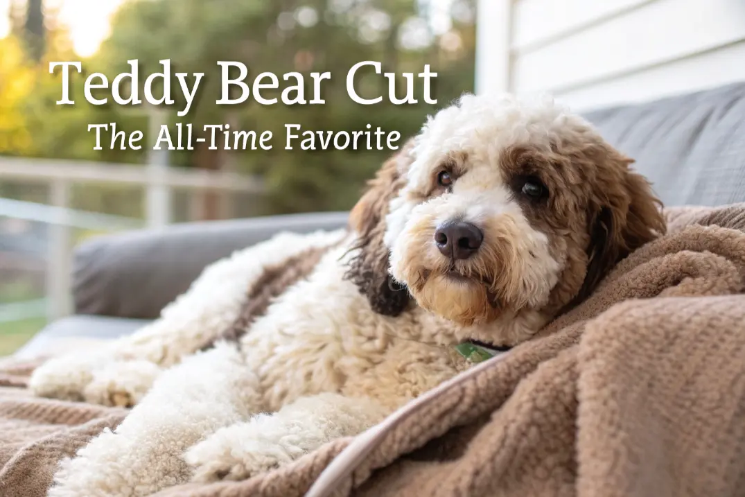 Teddy Bear Cut -Bernedoodle Haircut Styles 