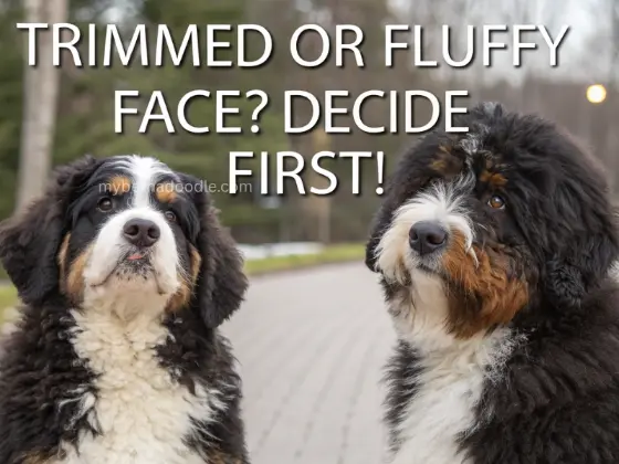 Bernedoodle Haircut Styles and face shape