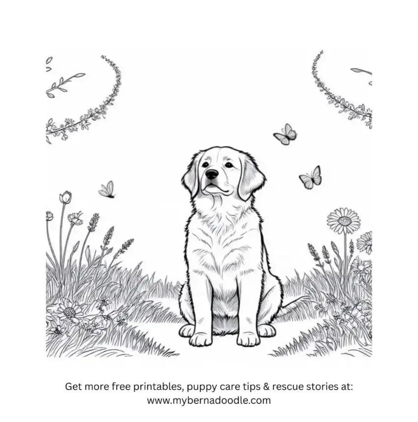 Golden Retriever Drawing 