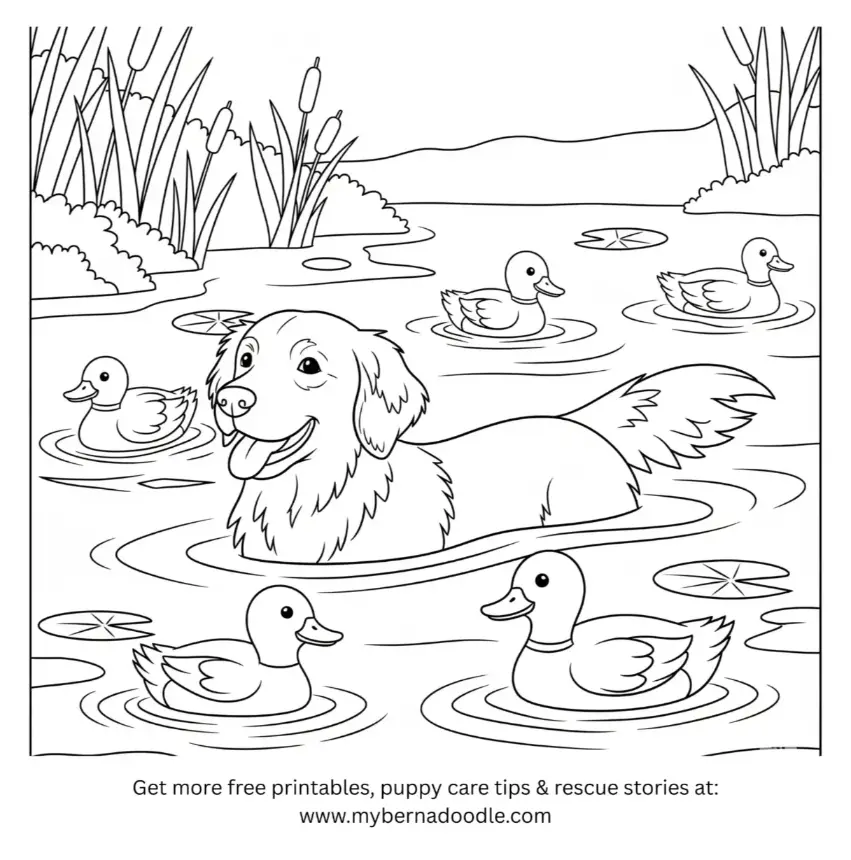 Golden Retriever Drawing 10