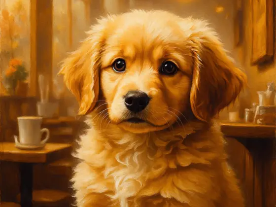 Golden Retriever Puppy Aesthetic Photos 11