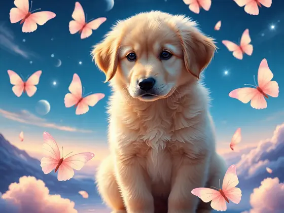 Golden Retriever Puppy Aesthetic Photos 12