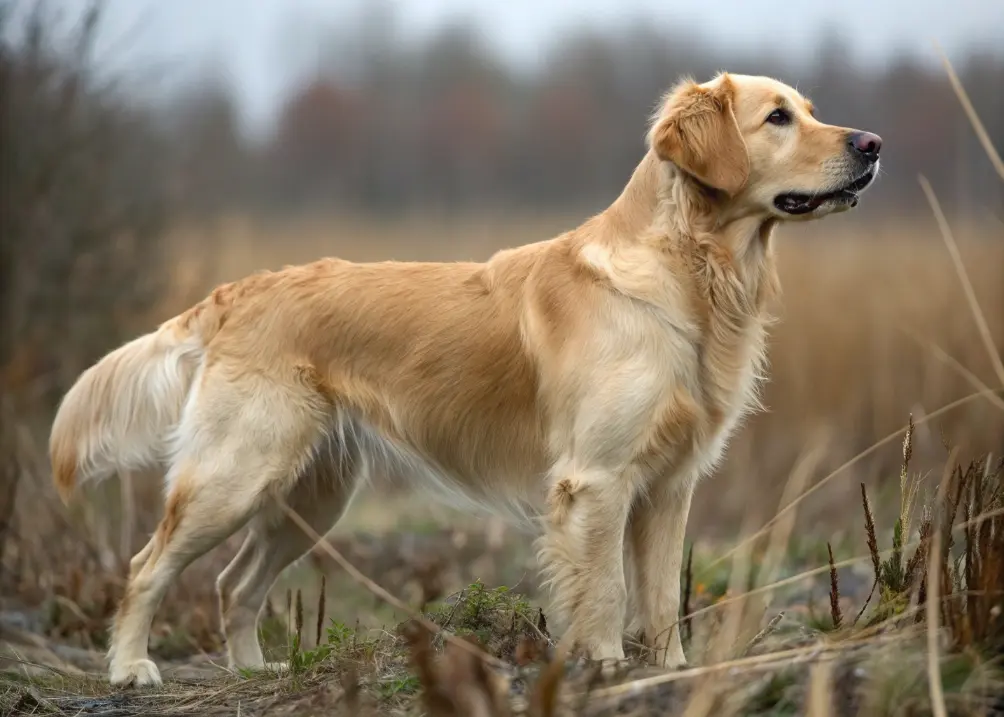 golden retrievers in hunting and field work