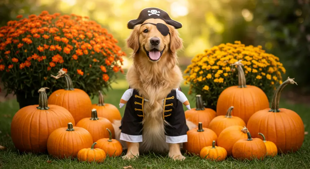 golden retriever halloween costume idea