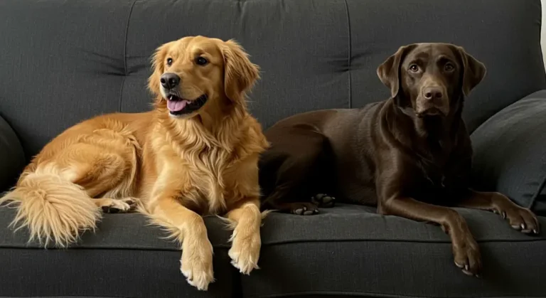 golden retriever and labrador