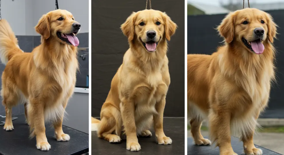 golden retriever haircut style